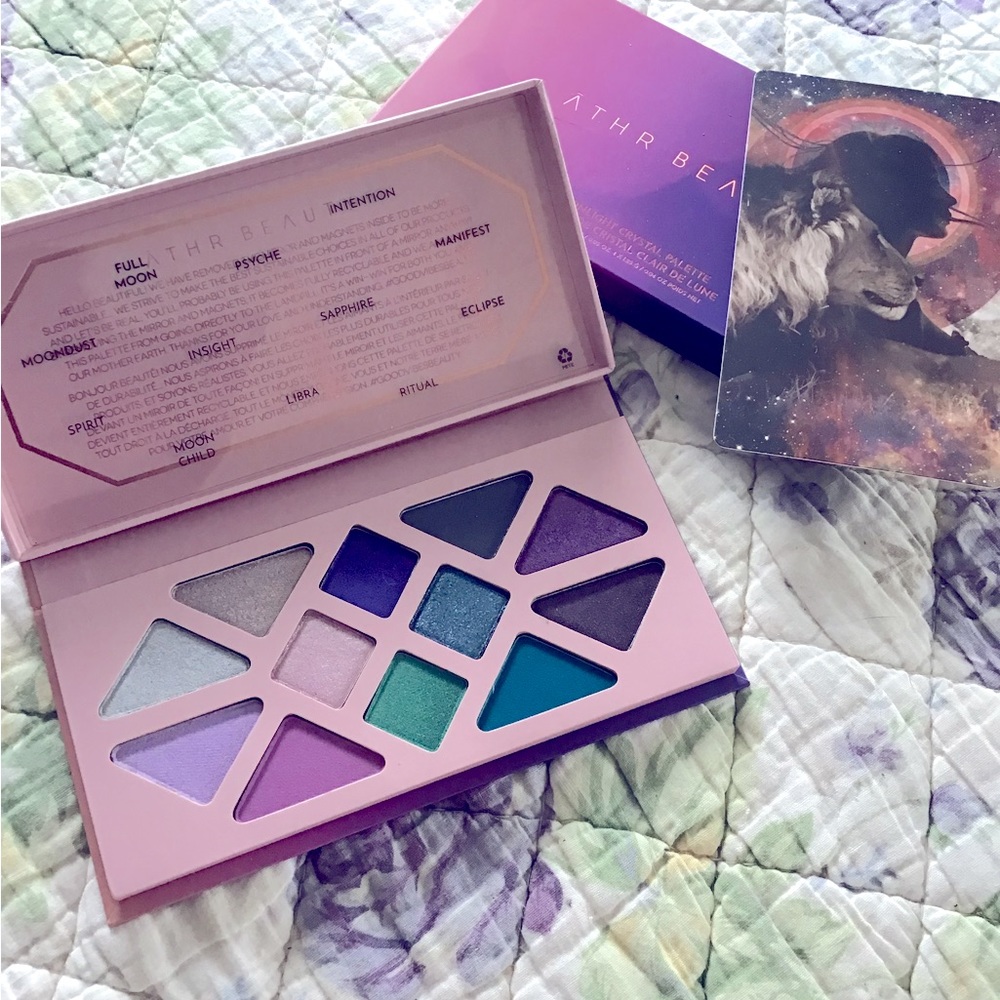 Athr Beauty Moonlight Crystal eyeshadow palette New In Box Vegan Eco-friendly